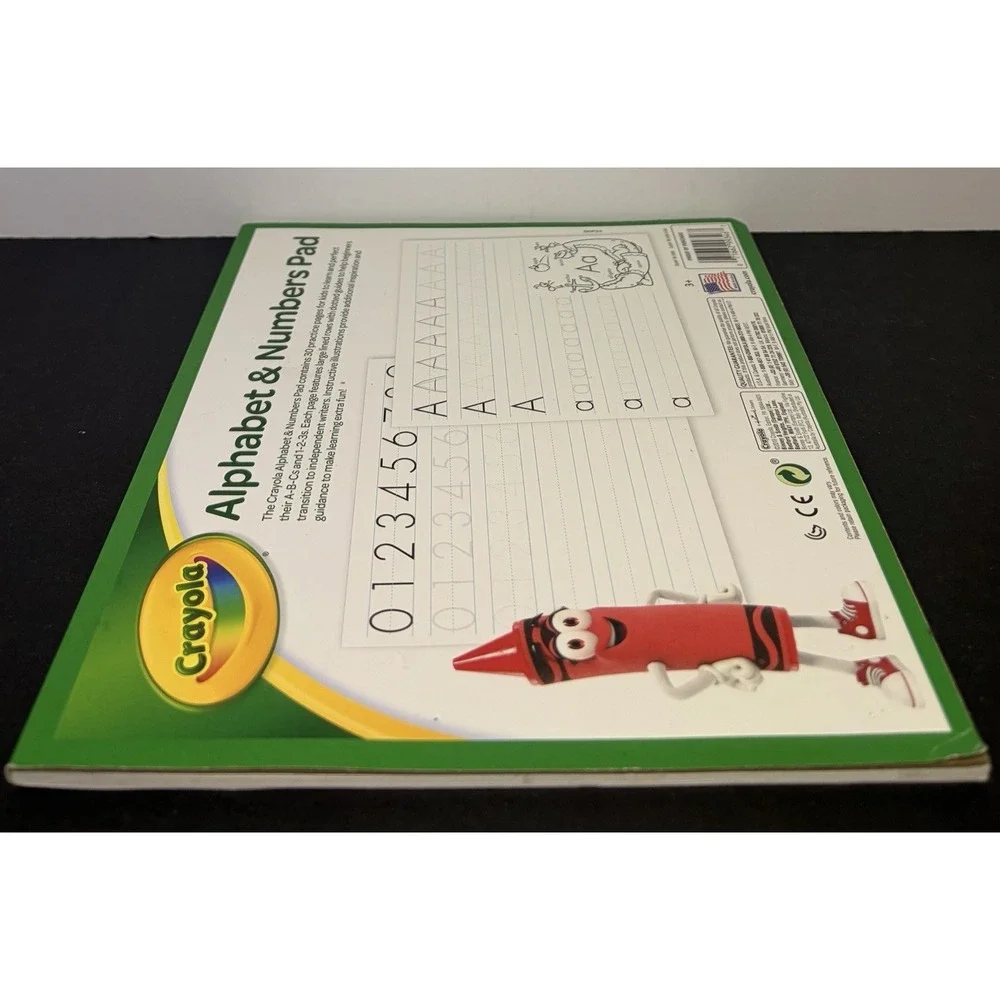 Crayola Alphabet Pad, Tracing Worksheets, 30 Pages, White, 10 x 8 Inches